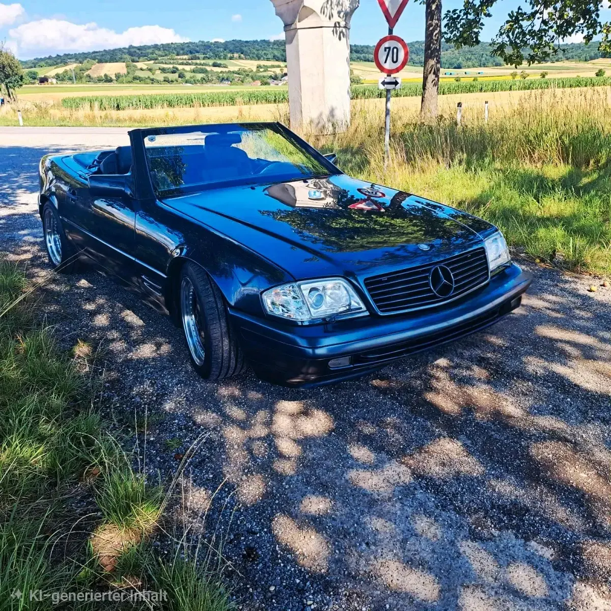 Gebraucht Mercedes SL500 320 PS (235 kW) 1996 Schwarz Cabrio