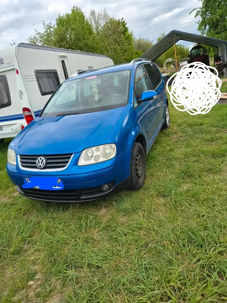Gebraucht VW Touran 101 PS (74 kW) 2004 Blau Van / Kleinbus