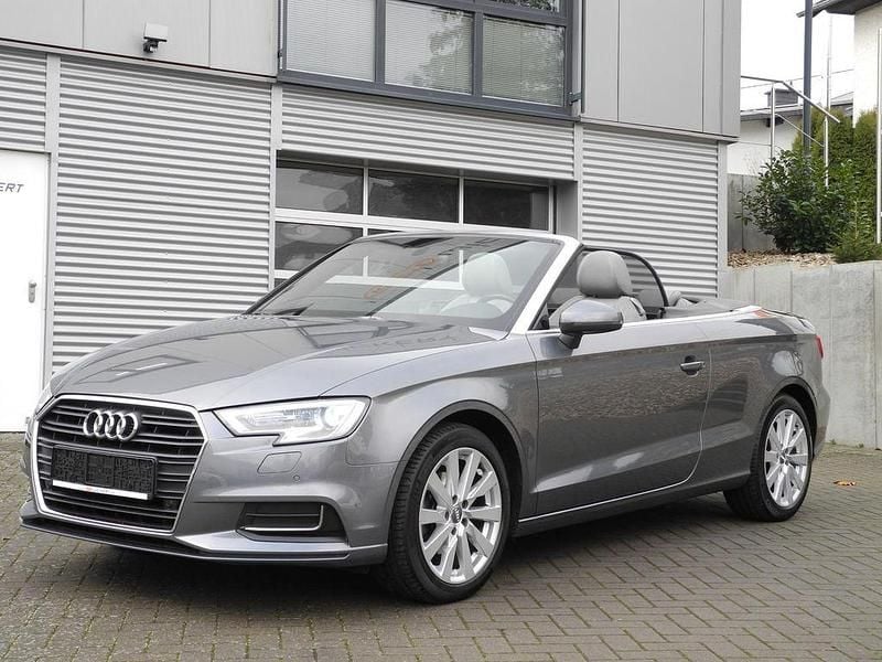 Monsungrau metallic Gebraucht 2017 Audi A3 Cabriolet Design Cabrio | 16.990 € (Fairer Preis) - Bild 1/4
