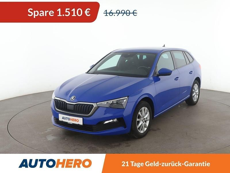 Blau Gebraucht 2019 Skoda Scala Ambition Kleinwagen | 15.480 € (Fairer Preis) - Bild 1/3