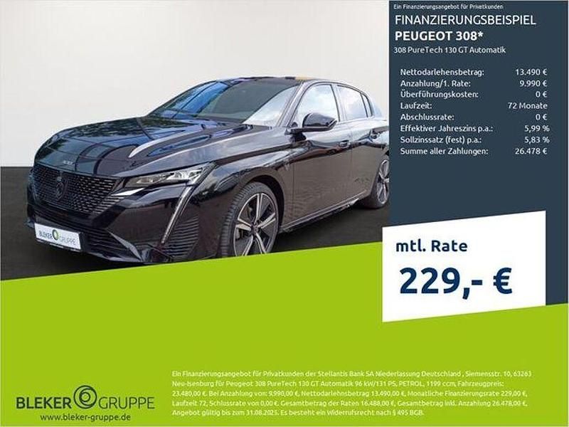 Schwarz Gebraucht 2023 Peugeot 308 GT Limousine | 23.290 € (Fairer Preis) - Bild 1/3