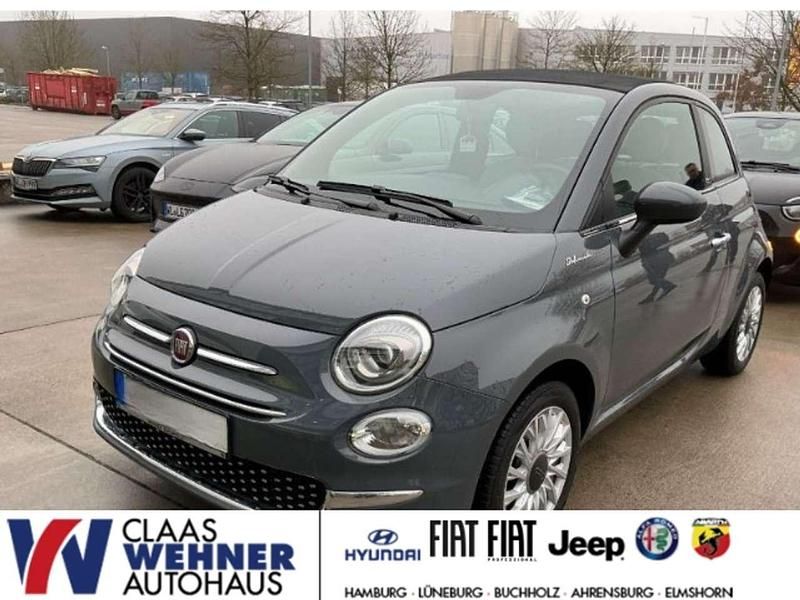 Carrara grau) (grau Gebraucht 2021 Fiat 500C Dolcevita Cabrio | 10.900 € (Guter Preis) - Bild 1/4