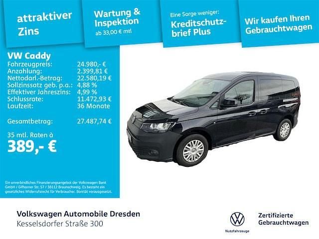 Gebraucht VW Caddy Basis 102 PS (75 kW) 2022 Van / Kleinbus