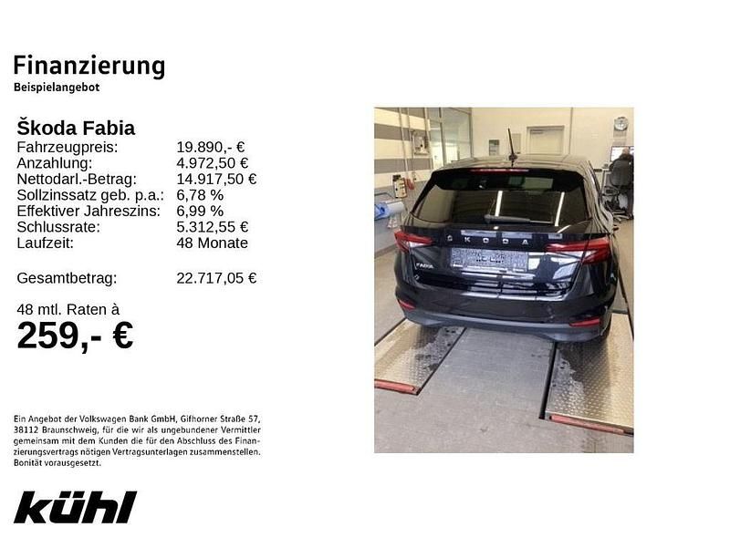 Gebraucht Skoda Fabia Style 110 PS (80 kW) 2022 Blackmagic perleffekt Kleinwagen