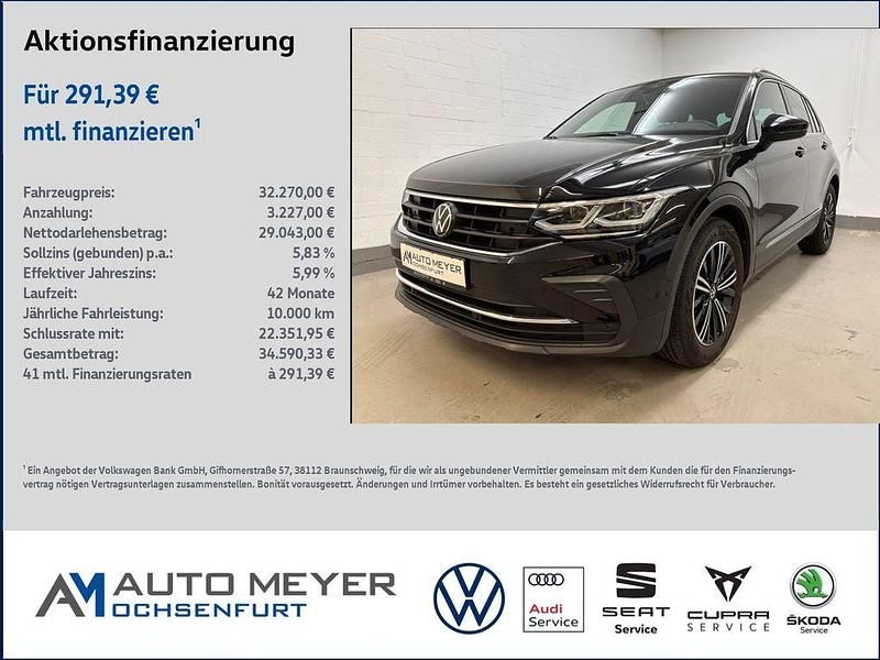 Gebraucht VW Tiguan Move 150 PS (110 kW) 2023 Schwarz SUV