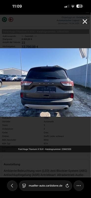 Gebraucht Ford Kuga Titanium X 190 PS (139 kW) 2020 Grau SUV