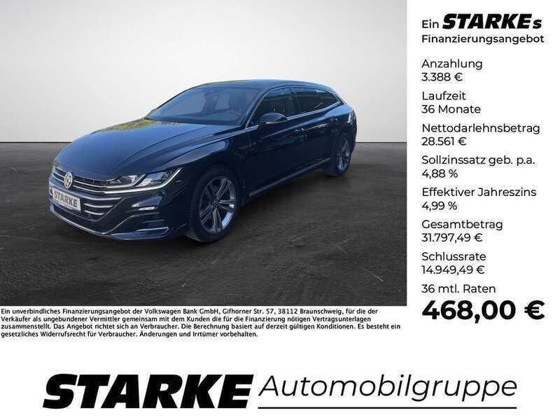 Schwarz Gebraucht 2022 VW Arteon R-line Limousine | 31.949 € (Fairer Preis) - Bild 1/4