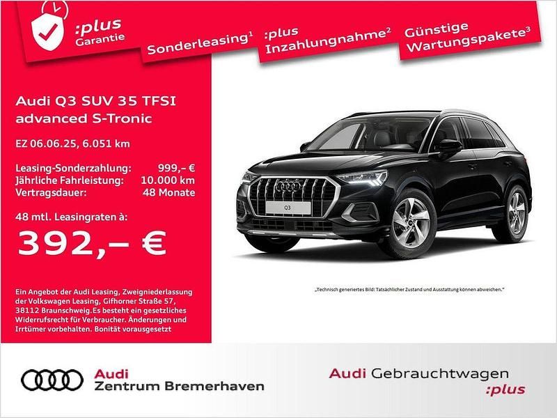 Gebraucht Audi Q3 Advanced Plus 150 PS (110 kW) 2025 Mythosschwarz metallic SUV