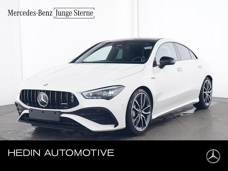 Polarweiß Gebraucht 2024 Mercedes CLA35 AMG AMG Limousine | 50.948 € (Fairer Preis) - Bild 1/4