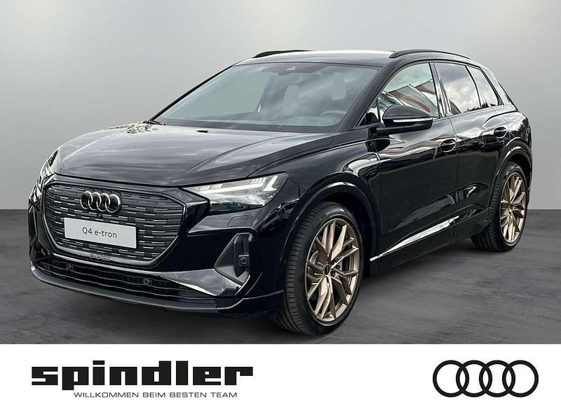 Mythosschwarz metallic Neu 2025 Audi Q4 e-tron SUV | 59.890 € (Etwas zu teuer) - Bild 1/4