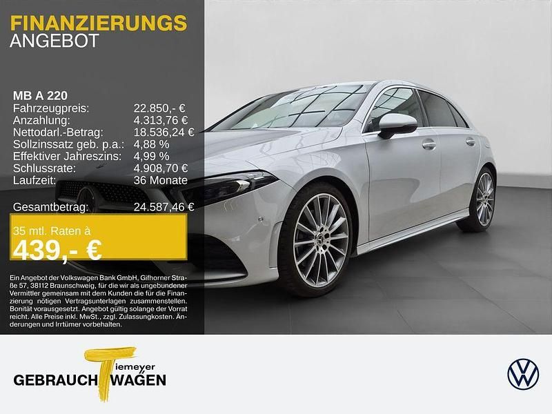 Gebraucht Mercedes A220 AMG line 190 PS (139 kW) 2019 Silber Limousine