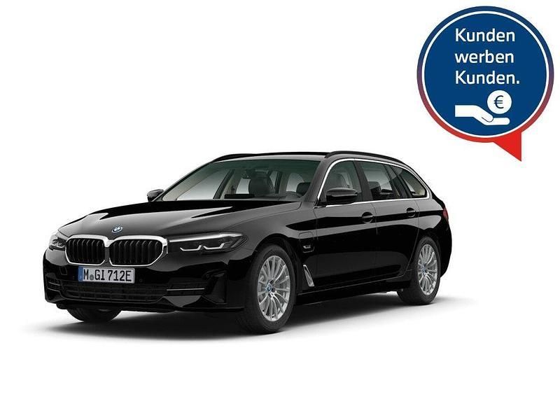 Schwarz Gebraucht 2022 BMW 530e Sport Line Kombi | 29.495 € - Bild 1/4