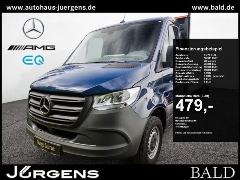 Blau Gebraucht 2023 Mercedes Sprinter Van | 42.352 € (Etwas zu teuer) - Bild 1/4