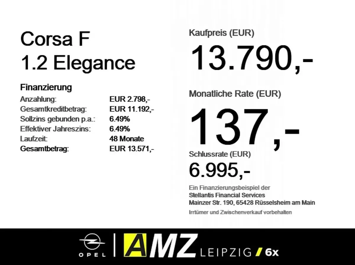 Gebraucht Opel Corsa Elegance 75 PS (55 kW) 2023 Diamant schwarz/karbon schwarz (metallic) Kleinwagen