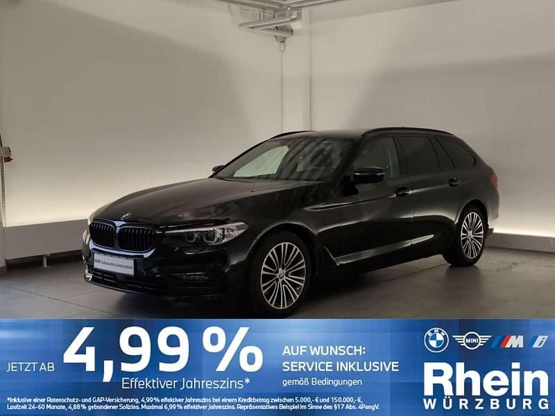 Schwarz uni Gebraucht 2019 BMW 520 Sport Line Kombi | 22.980 € (Fairer Preis) - Bild 1/4