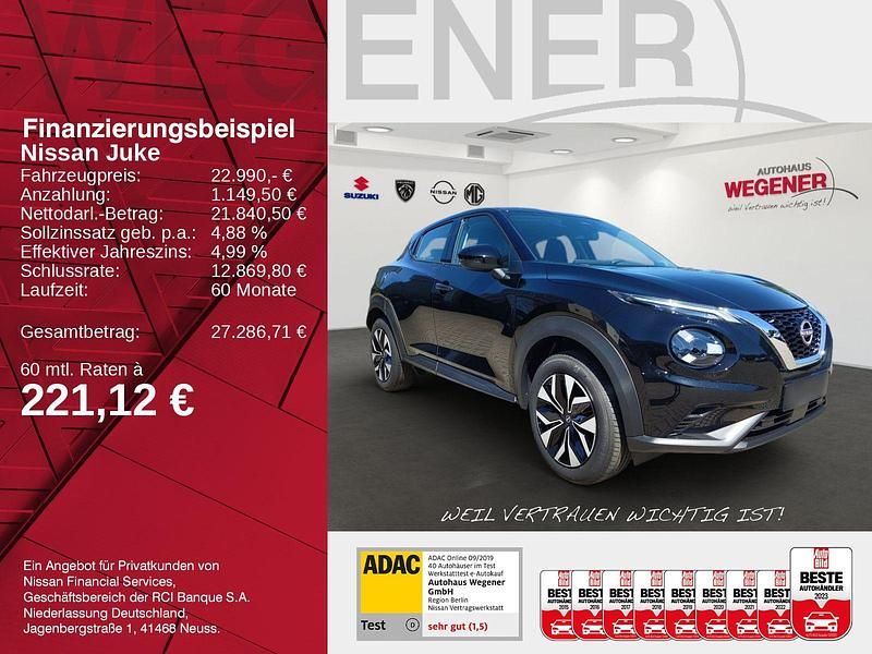 Gebraucht Nissan Juke Acenta 114 PS (83 kW) 2025 Pearl black SUV