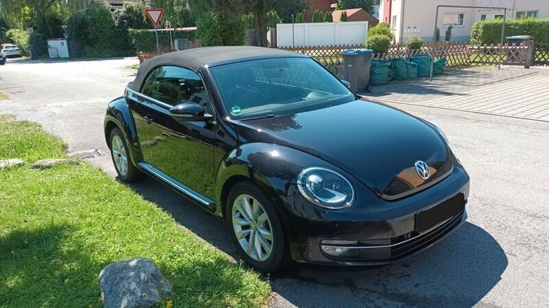 Schwarz Gebraucht 2014 VW Beetle Design Cabrio | 18.490 € (Teuer) - Bild 1/4