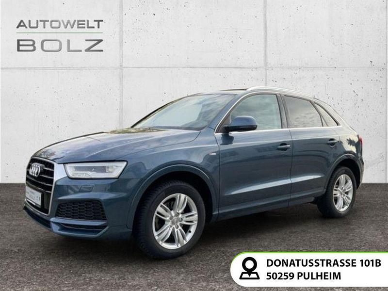 Blau Gebraucht 2018 Audi Q3 S-Line SUV | 18.890 € (Superpreis) - Bild 1/4