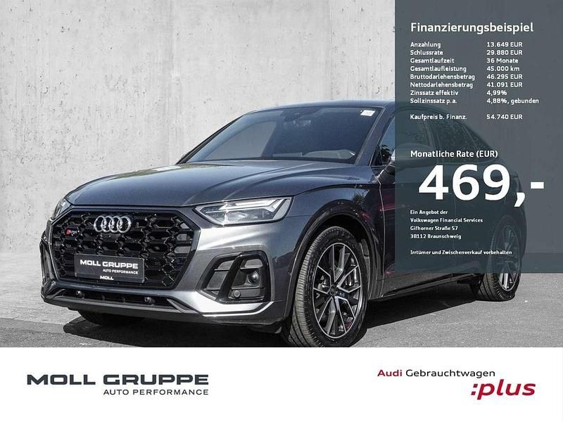 Grau Gebraucht 2022 Audi SQ5 Sportback Ambiente SUV | 54.740 € (Etwas zu teuer) - Bild 1/3