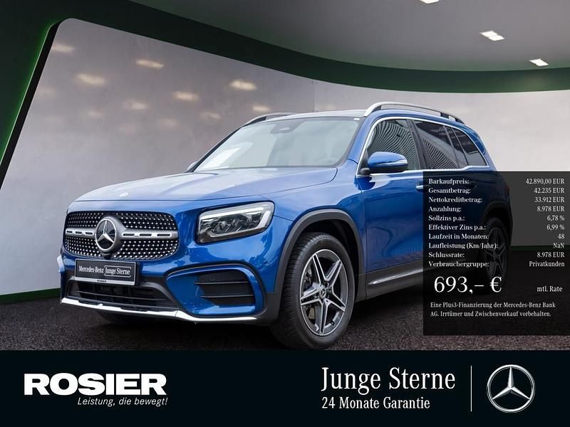 Blau / spektralblau Gebraucht 2024 Mercedes GLB180 Premium SUV | 42.890 € (Etwas zu teuer) - Bild 1/4