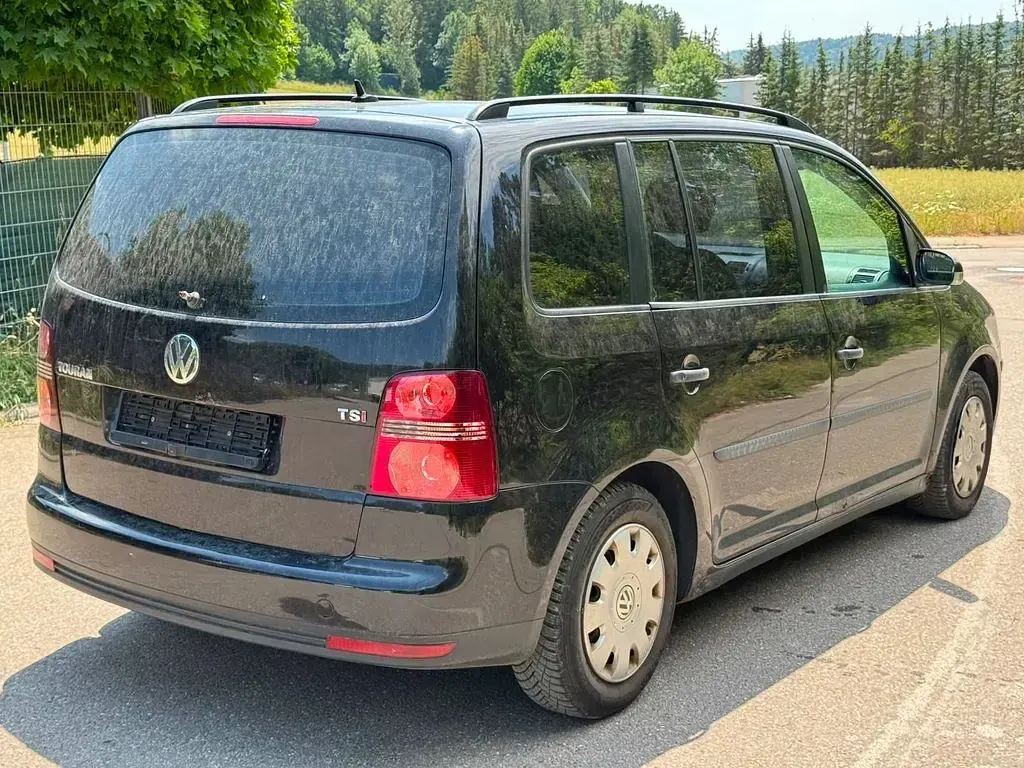 Gebraucht VW Touran Conceptline 140 PS (102 kW) 2009 Schwarz Van / Kleinbus