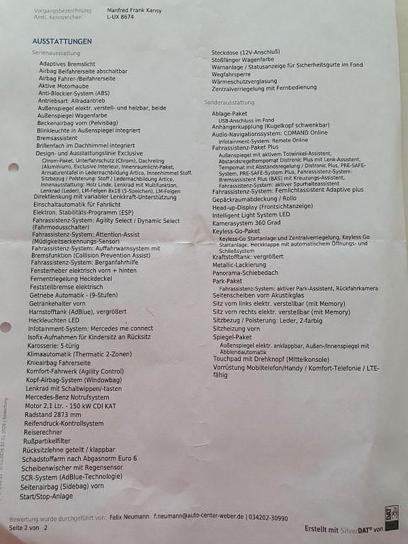 Second-hand Mercedes GLC250 204 CP (150 kW) 2017 Negru SUV