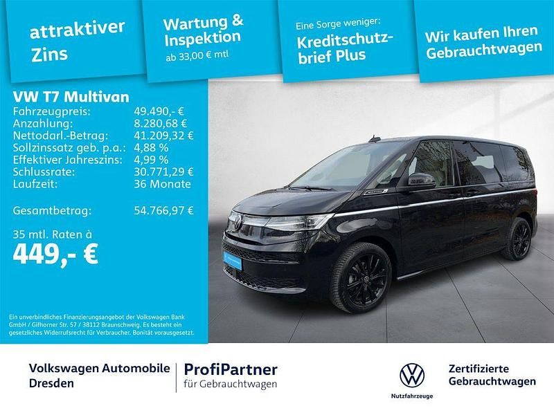 Gebraucht VW Multivan Style 150 PS (110 kW) 2024 Schwarz Van