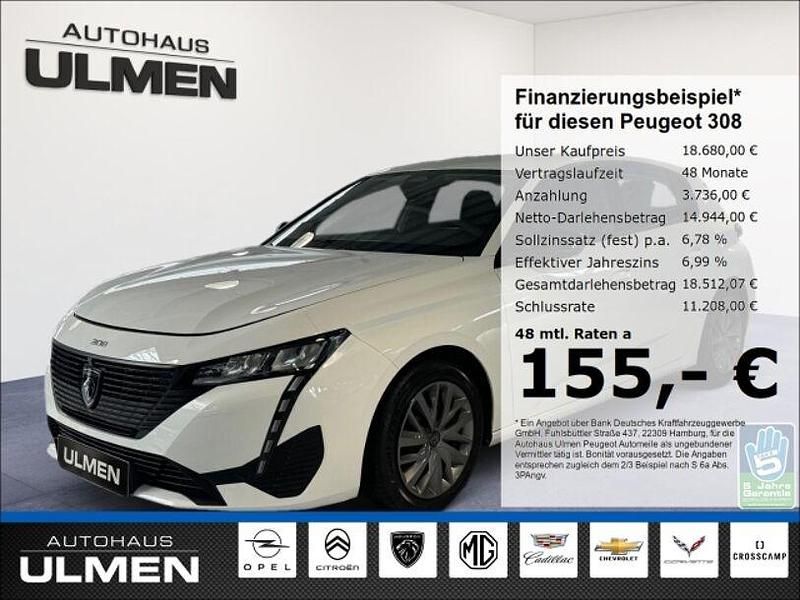 Weiss Gebraucht 2022 Peugeot 308 Active Limousine | 18.680 € (Fairer Preis) - Bild 1/4