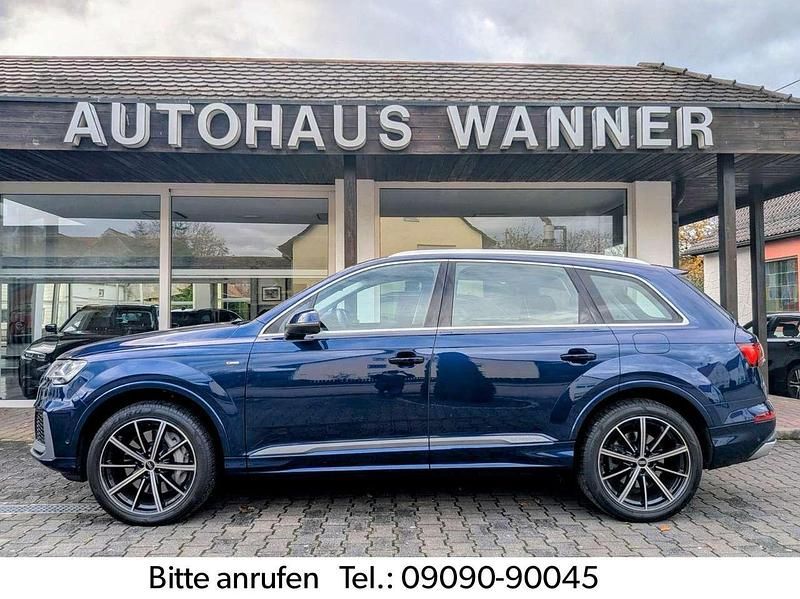 Navarrablau Gebraucht 2022 Audi Q7 S-Line SUV | 51.999 € (Superpreis) - Bild 1/4