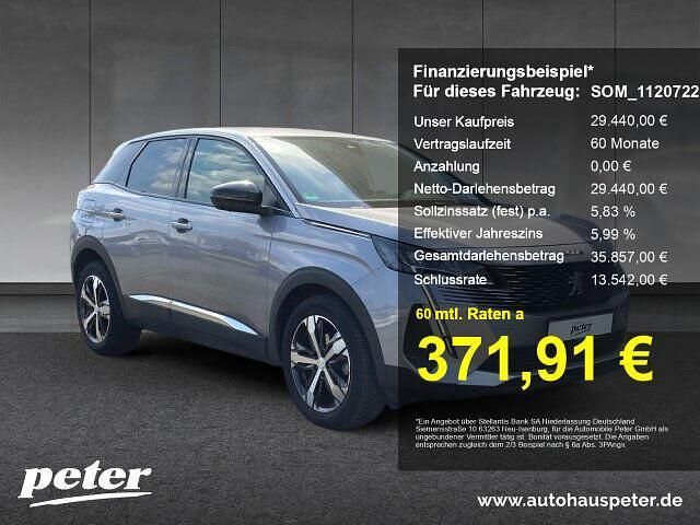 Met. artense silber (metallic) Gebraucht 2023 Peugeot 3008 Allure SUV | 29.440 € (Teuer) - Bild 1/4