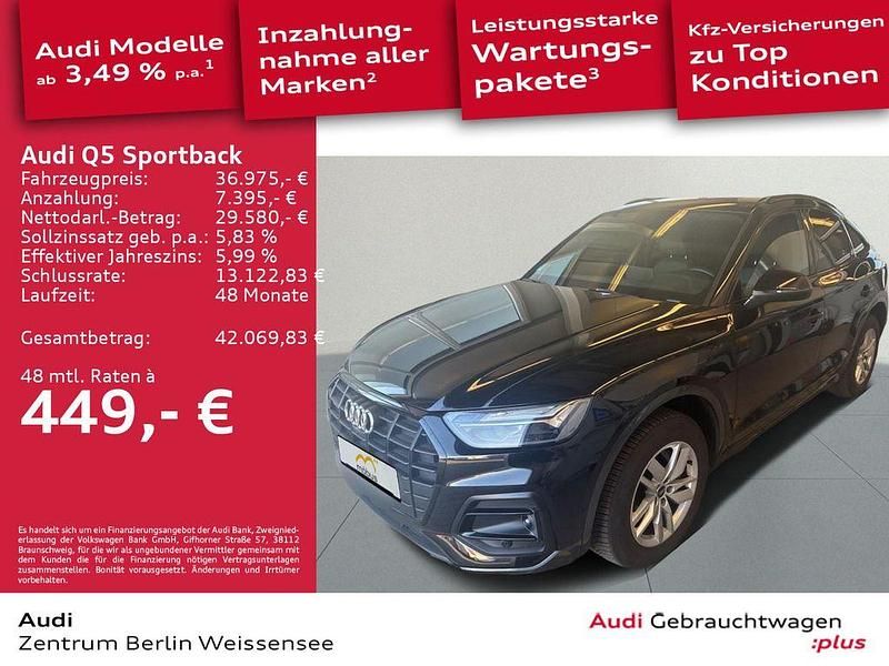 Schwarz Gebraucht 2022 Audi Q5 Sportback Sport SUV | 36.975 € (Guter Preis) - Bild 1/4