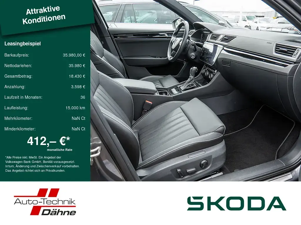 Gebraucht Skoda Superb LAURIN & KLEMENT 200 PS (147 kW) 2023 Grau / graphitgrau (metallic) Kombi