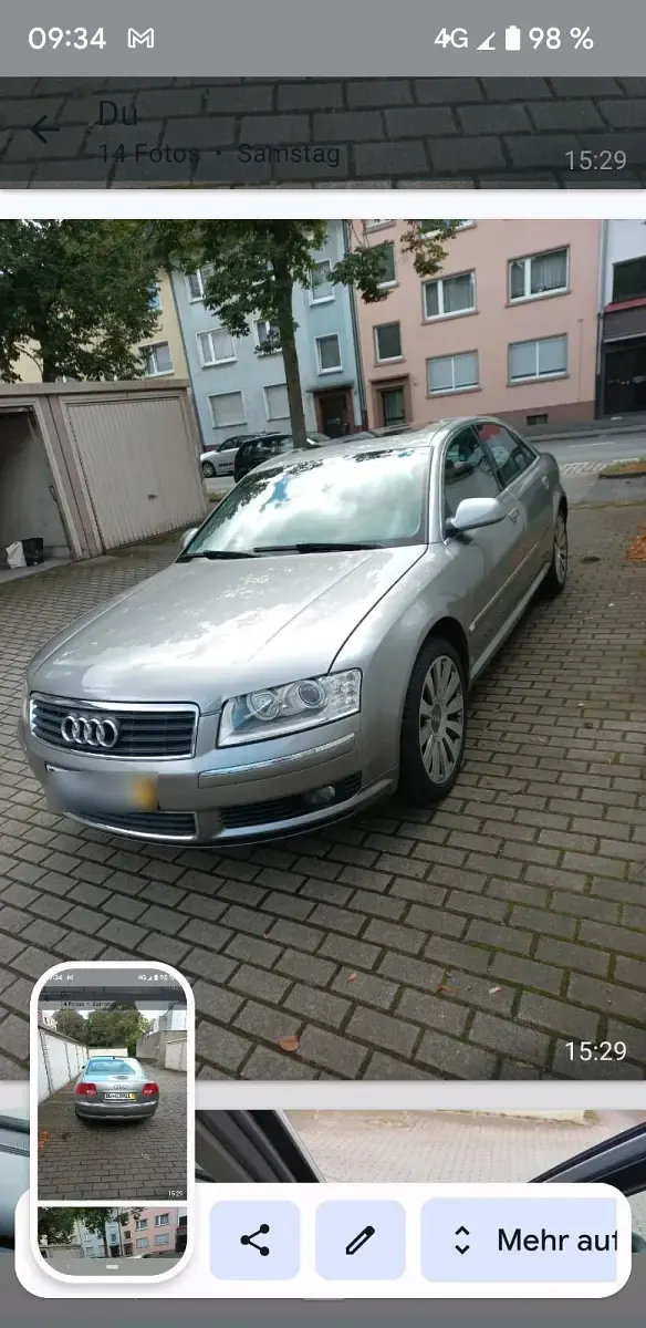 Gebraucht Audi A8 220 PS (161 kW) 2007 Grau Limousine