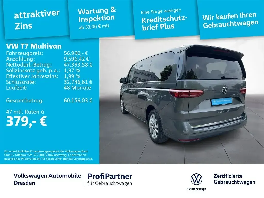 Gebraucht VW Multivan Style 150 PS (110 kW) 2025 Grau Van / Kleinbus