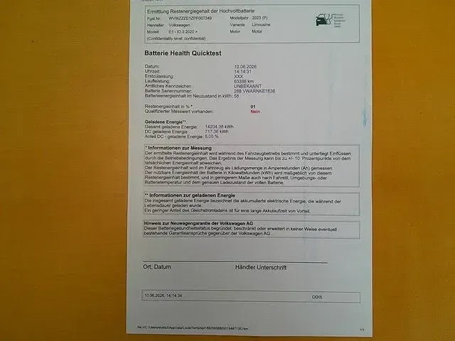 Gebraucht VW ID.3 Pro Performance 150 kW (204 PS) 2022 Weiß Kleinwagen