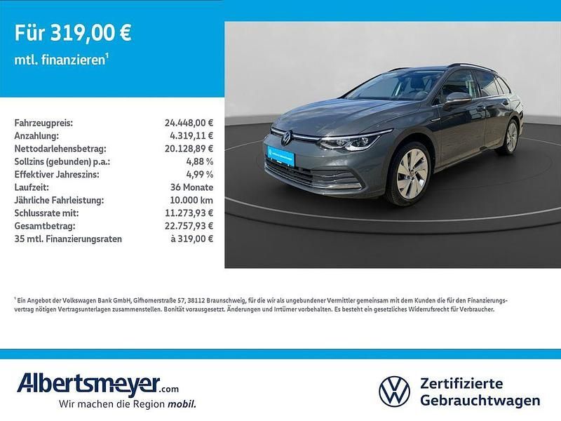 Grau Gebraucht 2021 VW Golf VIII Style Kombi | 24.448 € (Etwas zu teuer) - Bild 1/4