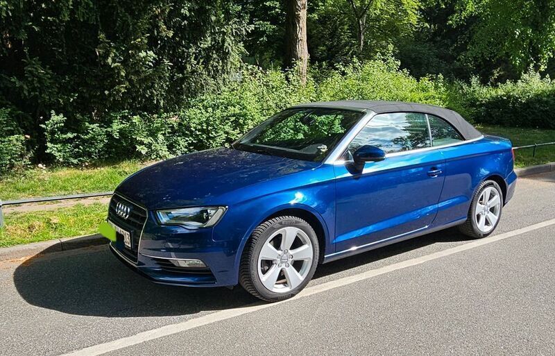 Blau Gebraucht 2015 Audi A3 Cabriolet Ambition Cabrio | 16.999 € (Fairer Preis) - Bild 1/4