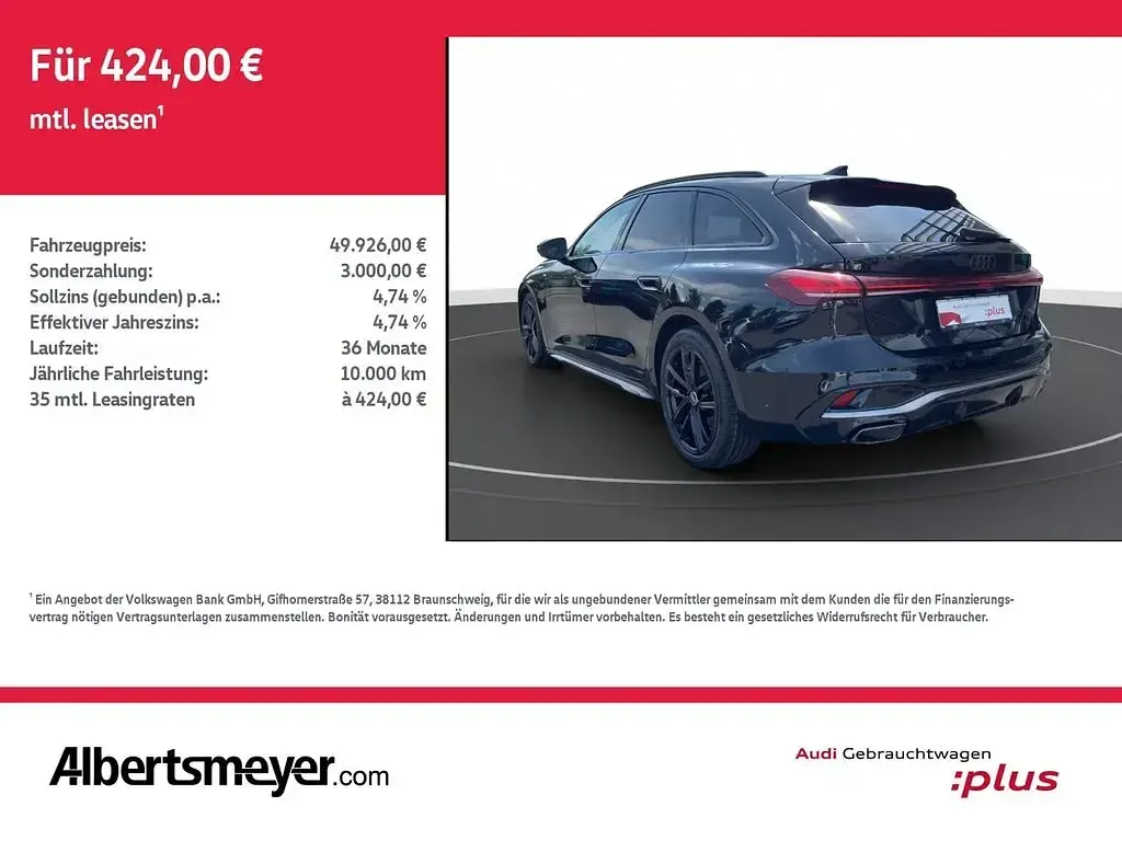 Gebraucht Audi A5 Ambiente 204 PS (150 kW) 2025 Schwarz Kombi