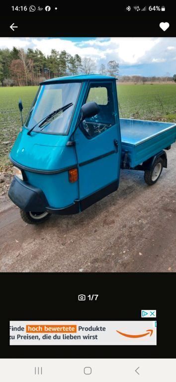 Grün Gebraucht 1992 Piaggio APE | 4.999 € - Bild 1/4