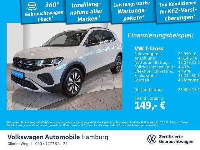 Grau Gebraucht 2024 VW T-Cross Goal SUV | 22.990 € (Guter Preis) - Bild 1/3