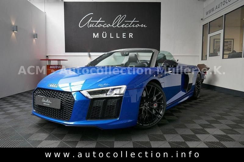 Arablau kristalleffekt (metallic) Gebraucht 2017 Audi R8 Spyder Ambiente Cabrio | 129.997 € (Fairer Preis) - Bild 1/4