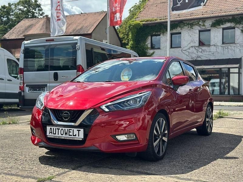 Rot Gebraucht 2018 Nissan Micra Tekna Kleinwagen | 9.990 € (Fairer Preis) - Bild 1/4