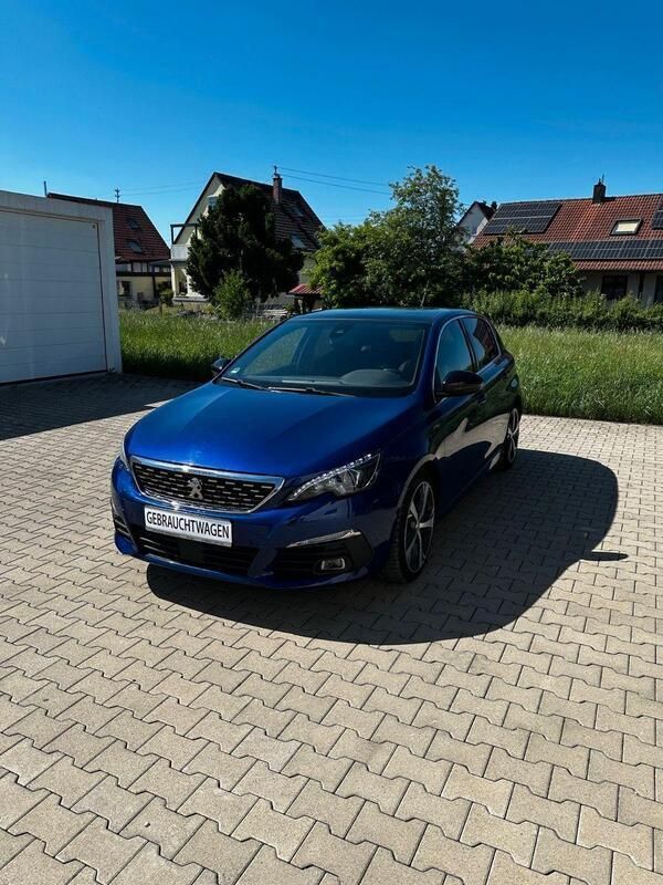 Blau Gebraucht 2018 Peugeot 308 GT-line Limousine | 10.999 € (Guter Preis) - Bild 1/4