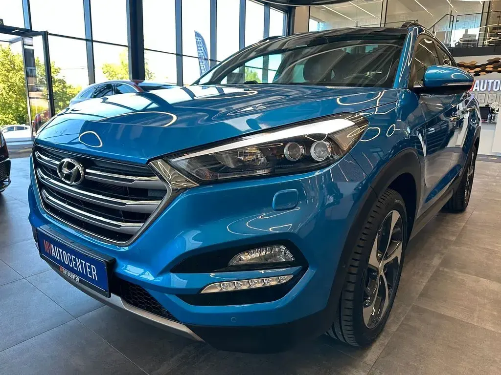 Gebraucht Hyundai Tucson Premium 177 PS (130 kW) 2016 Blau SUV
