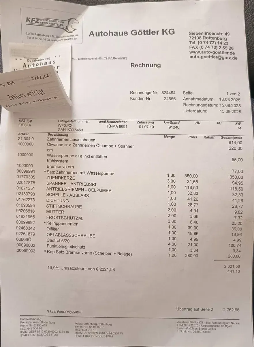 Gebraucht Ford Fiesta Titanium 101 PS (74 kW) 2017 Weiß Kleinwagen