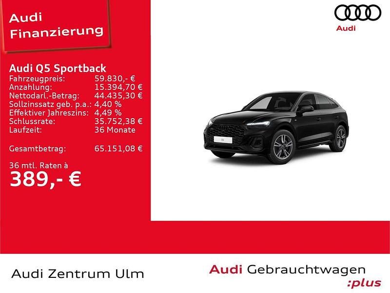 Mythosschwarz metallic Gebraucht 2025 Audi Q5 S-Line SUV | 59.830 € (Superpreis) - Bild 1/4