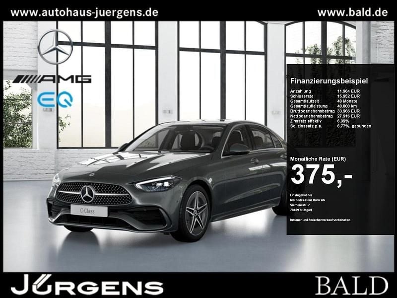 Grau selenitgrau metallic Gebraucht 2025 Mercedes C180 AMG Limousine | 39.850 € (Fairer Preis) - Bild 1/4