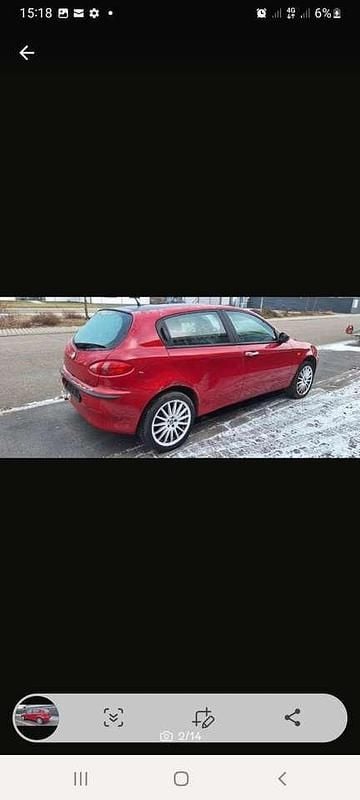 Gebraucht Alfa Romeo 147 Impression 120 PS (88 kW) 2005 Rot Kleinwagen