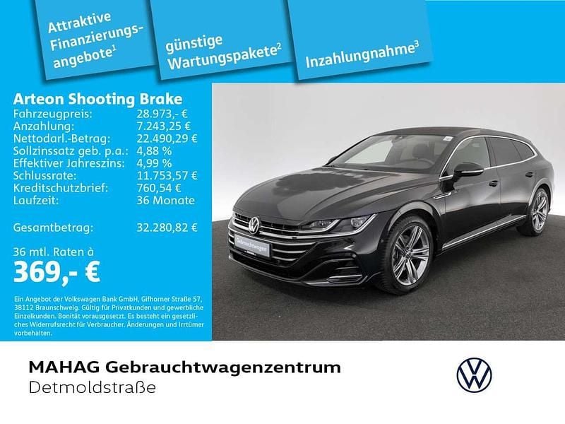 Deep black perleffekt Gebraucht 2022 VW Arteon R-line Kombi | 28.694 € (Guter Preis) - Bild 1/2