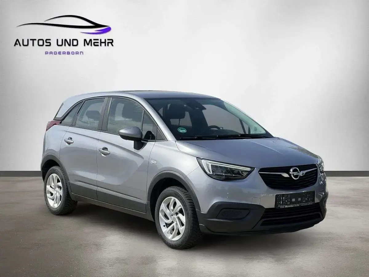 Gebraucht Opel Crossland X Edition 131 PS (96 kW) 2021 Kontrast grauquarz silber SUV